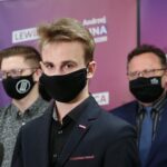 27.02.2021. Kielce. Konferencja Federacji Młodych Socjaldemokratów. Przemawia Igor Wołowiec - wiceprzewodniczący FMS Świętokrzyskie / Wiktor Taszłow / Radio Kielce