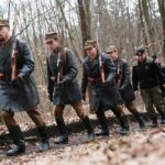 27.02.2021. Zgórsko. Złożenie wieńców i zniczy w miejscu ekshumacji Żołnierzy Wyklętych / Wiktor Taszłow / Radio Kielce