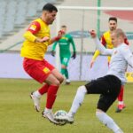 28.02.2021 Kielce. Fortuna 1 Liga. Mecz Korona Kielce - Chrobry Głogów / Wiktor Taszłow / Radio Kielce