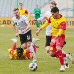 28.02.2021 Kielce. Fortuna 1 Liga. Mecz Korona Kielce - Chrobry Głogów / Wiktor Taszłow / Radio Kielce