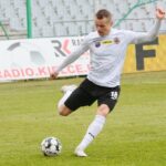 28.02.2021 Kielce. Fortuna 1 Liga. Mecz Korona Kielce - Chrobry Głogów / Wiktor Taszłow / Radio Kielce