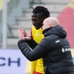 28.02.2021 Kielce. Fortuna 1 Liga. Mecz Korona Kielce - Chrobry Głogów / Wiktor Taszłow / Radio Kielce