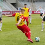 28.02.2021 Kielce. Fortuna 1 Liga. Mecz Korona Kielce - Chrobry Głogów / Wiktor Taszłow / Radio Kielce