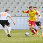 28.02.2021 Kielce. Fortuna 1 Liga. Mecz Korona Kielce - Chrobry Głogów / Wiktor Taszłow / Radio Kielce