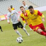 28.02.2021 Kielce. Fortuna 1 Liga. Mecz Korona Kielce - Chrobry Głogów / Wiktor Taszłow / Radio Kielce