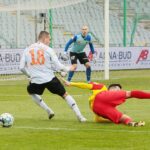 28.02.2021 Kielce. Fortuna 1 Liga. Mecz Korona Kielce - Chrobry Głogów / Wiktor Taszłow / Radio Kielce