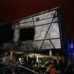 01.02.2021. Skarżysko-Kamienna. Pożar restauracji / Wiktor Taszłow / Radio Kielce