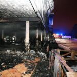 01.02.2021. Skarżysko-Kamienna. Pożar restauracji / Wiktor Taszłow / Radio Kielce