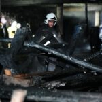 01.02.2021. Skarżysko-Kamienna. Pożar restauracji / Wiktor Taszłow / Radio Kielce