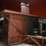 01.02.2021. Skarżysko-Kamienna. Pożar restauracji / Wiktor Taszłow / Radio Kielce