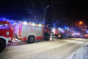 01.02.2021. Skarżysko-Kamienna. Pożar restauracji / Wiktor Taszłow / Radio Kielce