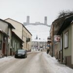 02.02.2021. Chęciny. Zabytkowe uliczki , które przejdą metamorfozę / Wiktor Taszłow / Radio Kielce