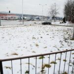 03.02.2021. Kielce. Plac pod budowę parkingu wielopoziomowego na Podkarczówce / Wiktor Taszłow / Radio Kielce