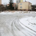 03.02.2021. Kielce. Plac pod budowę parkingu wielopoziomowego na Podkarczówce / Wiktor Taszłow / Radio Kielce
