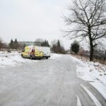 03.02.2021. Kielce. Plac pod budowę parkingu wielopoziomowego na Podkarczówce / Wiktor Taszłow / Radio Kielce