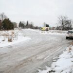 03.02.2021. Kielce. Plac pod budowę parkingu wielopoziomowego na Podkarczówce / Wiktor Taszłow / Radio Kielce