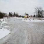 03.02.2021. Kielce. Plac pod budowę parkingu wielopoziomowego na Podkarczówce / Wiktor Taszłow / Radio Kielce