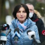 03.02.2021. Kielce. Konferencja w parku miejskim. Na zdjęciu: Agata Binkowska - dyrektor Wydziału Gospodarki Komunalnej i Środowiska w urzędzie miasta w Kielcach / Wiktor Taszłow / Radio Kielce