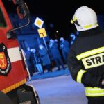 05.02.2021. Niewachlów. Przekazanie nowego wozu strażackiego / Wiktor Taszłow / Radio Kielce