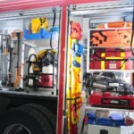 05.02.2021. Niewachlów. Przekazanie nowego wozu strażackiego. Przemawia Mariusz Gosek - poseł / Wiktor Taszłow / Radio Kielce