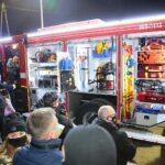 05.02.2021. Niewachlów. Przekazanie nowego wozu strażackiego / Wiktor Taszłow / Radio Kielce