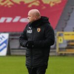 13.12.2020. Kielce. 17. kolejka Fortuna 1 Ligi: Korona Kielce - Radomiak Radom. Na zdjęciu trener Korony Kielce Maciej Bartoszek / Wiktor Taszłow / Radio Kielce