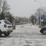 07.02.2021. Kielce. Trudne warunki drogowe / Wiktor Taszłow / Radio Kielce