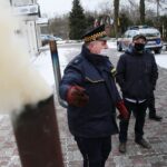 07.02.2021. Kielce. Pokaz rozpalania ognia w domowych paleniskach / Wiktor Taszłow / Radio Kielce