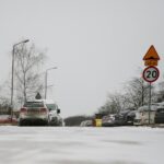 07.02.2021. Kielce. Trudne warunki drogowe / Wiktor Taszłow / Radio Kielce