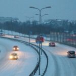 08.02.2021. Kielce. Trudne warunki na drogach / Wiktor Taszłow / Radio Kielce