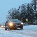 08.02.2021. Kielce. Trudne warunki na drogach / Wiktor Taszłow / Radio Kielce