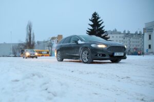 08.02.2021. Kielce. Trudne warunki na drogach / Wiktor Taszłow / Radio Kielce