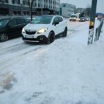 08.02.2021. Kielce. Trudne warunki na drogach / Wiktor Taszłow / Radio Kielce