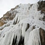 09.02.2021. Kielce. Lodospad na Skałce Geologów na Kadzielni / Wiktor Taszłow / Radio Kielce