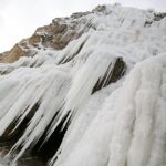 09.02.2021. Kielce. Lodospad na Skałce Geologów na Kadzielni / Wiktor Taszłow / Radio Kielce