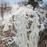 09.02.2021. Kielce. Lodospad na Skałce Geologów na Kadzielni / Wiktor Taszłow / Radio Kielce