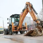 09.02.2021. Kielce. Awaria wodociągu przy ulicy Artwińskiego / Wiktor Taszłow / Radio Kielce