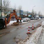 09.02.2021. Kielce. Awaria wodociągu przy ulicy Artwińskiego / Wiktor Taszłow / Radio Kielce