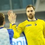 09.02.2021 Kielce. Mecz: Łomża Vive Kielce - FC Porto / Wiktor Taszłow / Radio Kielce