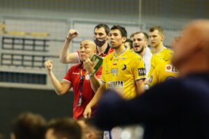 09.02.2021 Kielce. Mecz: Łomża Vive Kielce - FC Porto / Wiktor Taszłow / Radio Kielce