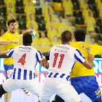 09.02.2021 Kielce. Mecz: Łomża Vive Kielce - FC Porto / Wiktor Taszłow / Radio Kielce