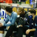 09.02.2021 Kielce. Mecz: Łomża Vive Kielce - FC Porto / Wiktor Taszłow / Radio Kielce