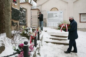 10.02.2021. Kielce. Rocznica masowych deportacji ludności polskiej w głąb ZSRR. Na zdjęciu: Andrzej Bętkowski - marszałek województwa świętokrzyskiego / Wiktor Taszłow / Radio Kielce