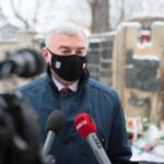 10.02.2021. Kielce. Rocznica masowych deportacji ludności polskiej w głąb ZSRR. Na zdjęciu: Andrzej Bętkowski - marszałek województwa świętokrzyskiego / Wiktor Taszłow / Radio Kielce