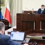 11.02.2021. Kielce. Sesja Rady Miasta Kielce. Na zdjęciu: Kamil Suchański - przewodniczący Rady Miasta Kielce / Wiktor Taszłow / Radio Kielce