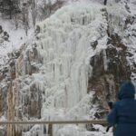 11.02.2021. Kielce. Lodospad na Kadzielni / Wiktor Taszłow / Radio Kielce