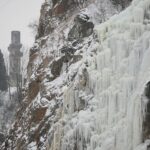 11.02.2021. Kielce. Lodospad na Kadzielni / Wiktor Taszłow / Radio Kielce
