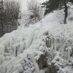 11.02.2021. Kielce. Lodospad na Kadzielni / Wiktor Taszłow / Radio Kielce