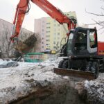 11.02.2021.Kielce. Awaria wodociągu na osiedlu Słoneczne Wzgórze / Wiktor Taszłow / Radio Kielce