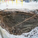 11.02.2021.Kielce. Awaria wodociągu na osiedlu Słoneczne Wzgórze / Wiktor Taszłow / Radio Kielce